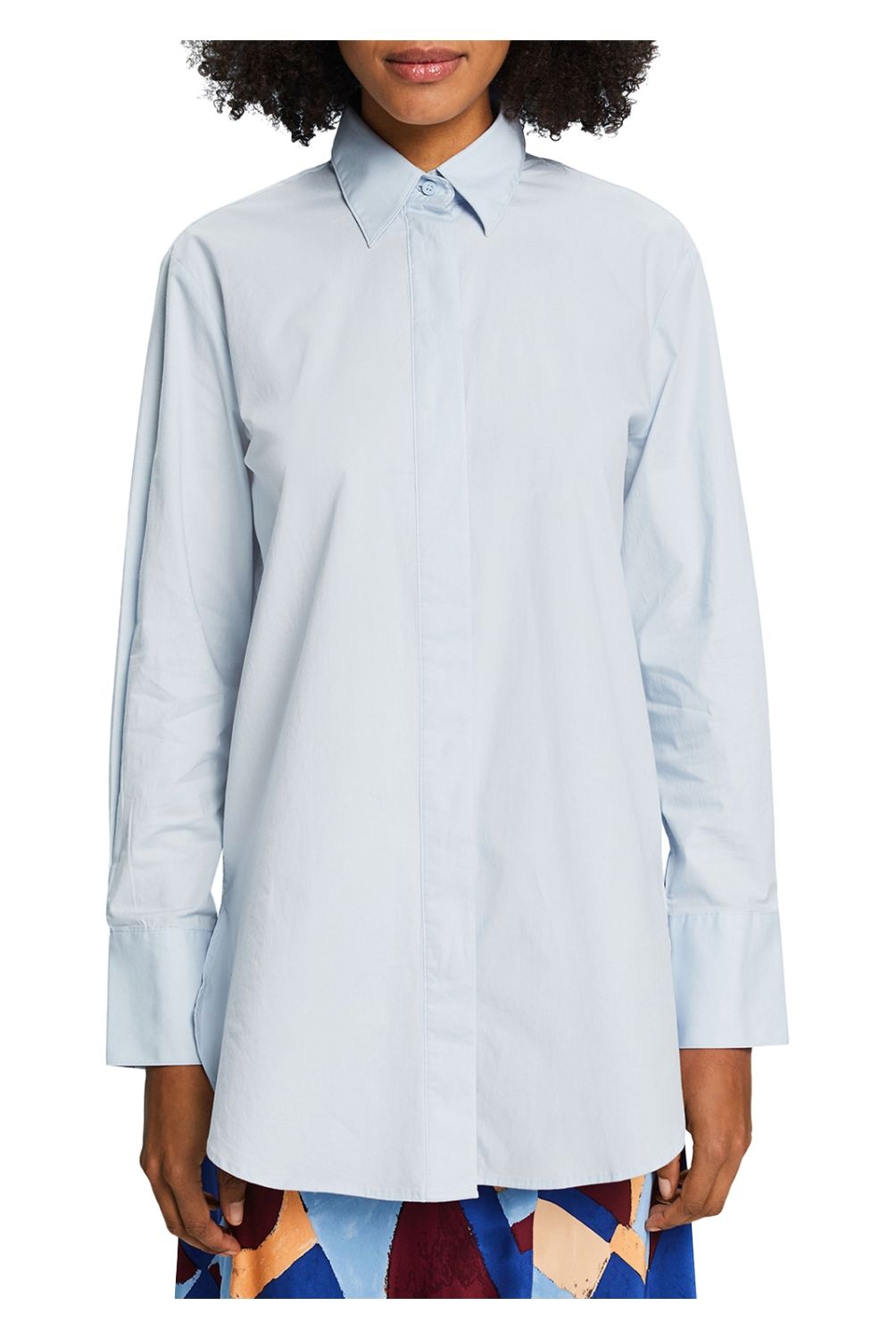 ESPRIT - Blusa Manga Larga Algodón Mujer Esprit