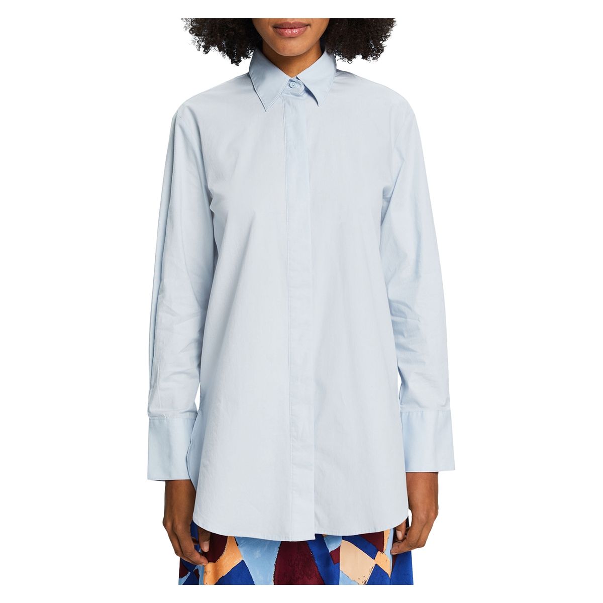 ESPRIT - Blusa Manga Larga Algodón Mujer Esprit