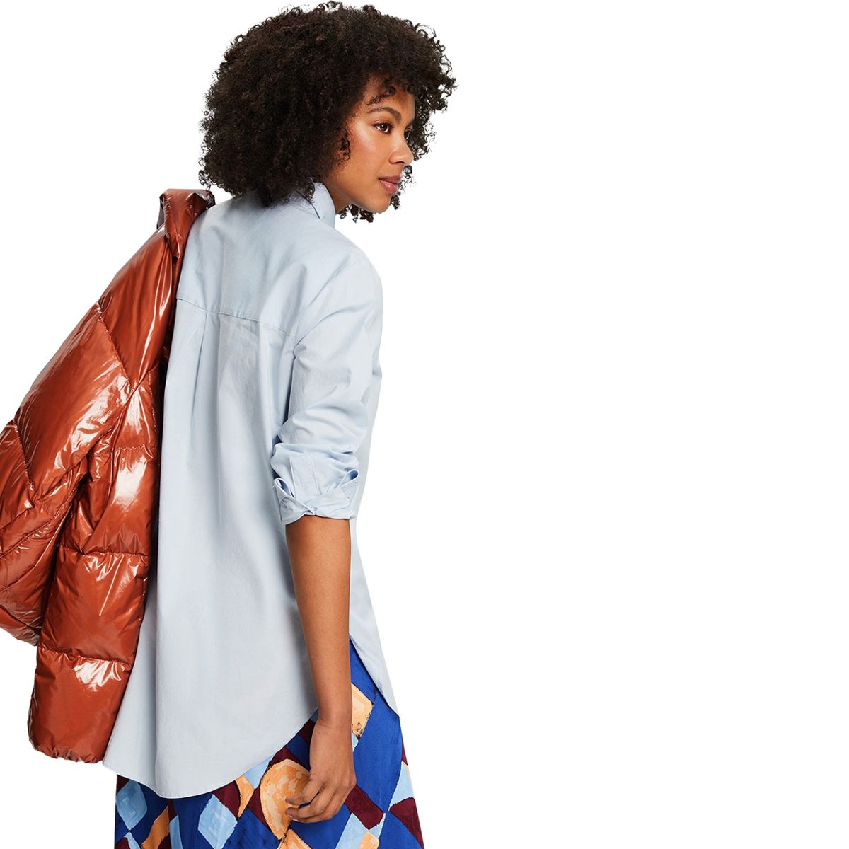 ESPRIT - Blusa Manga Larga Algodón Mujer Esprit