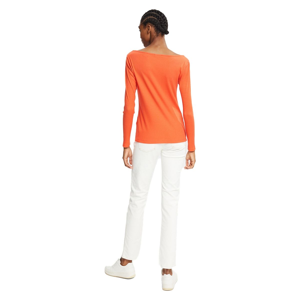 ESPRIT - Polera Manga Larga Algodón Mujer Esprit