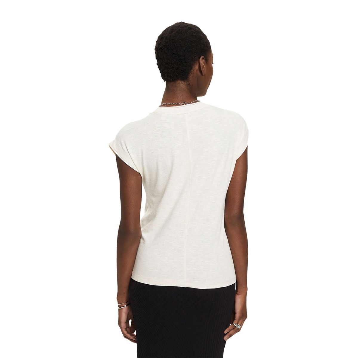 ESPRIT - Polera Manga Corta Algodón Mujer Esprit