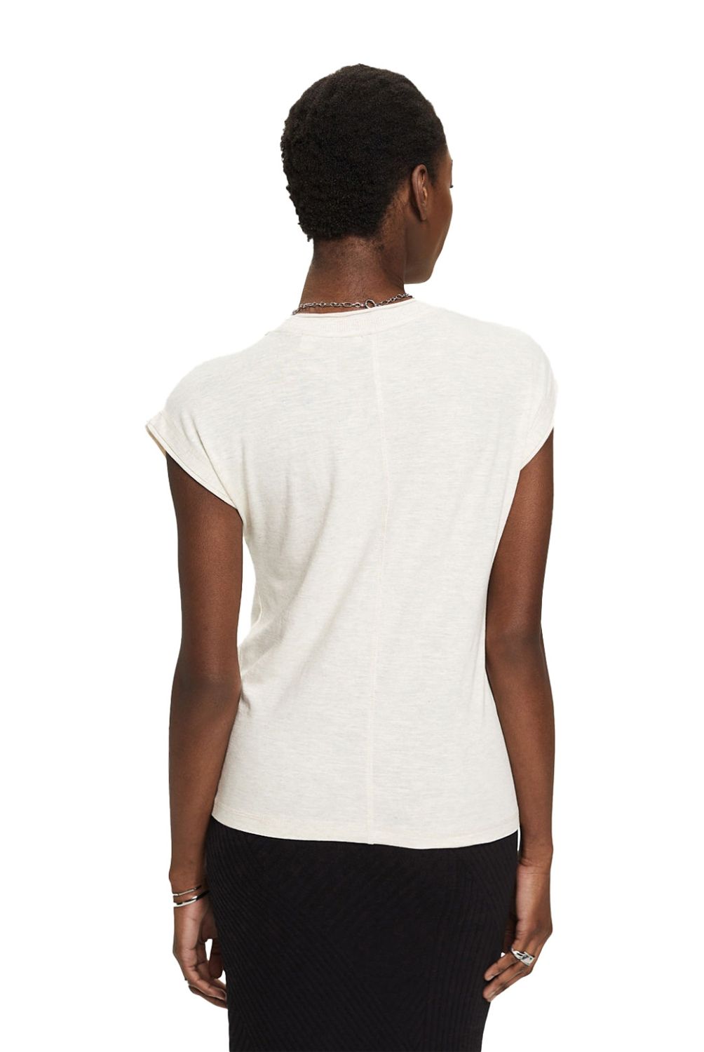 ESPRIT - Polera Manga Corta Algodón Mujer Esprit