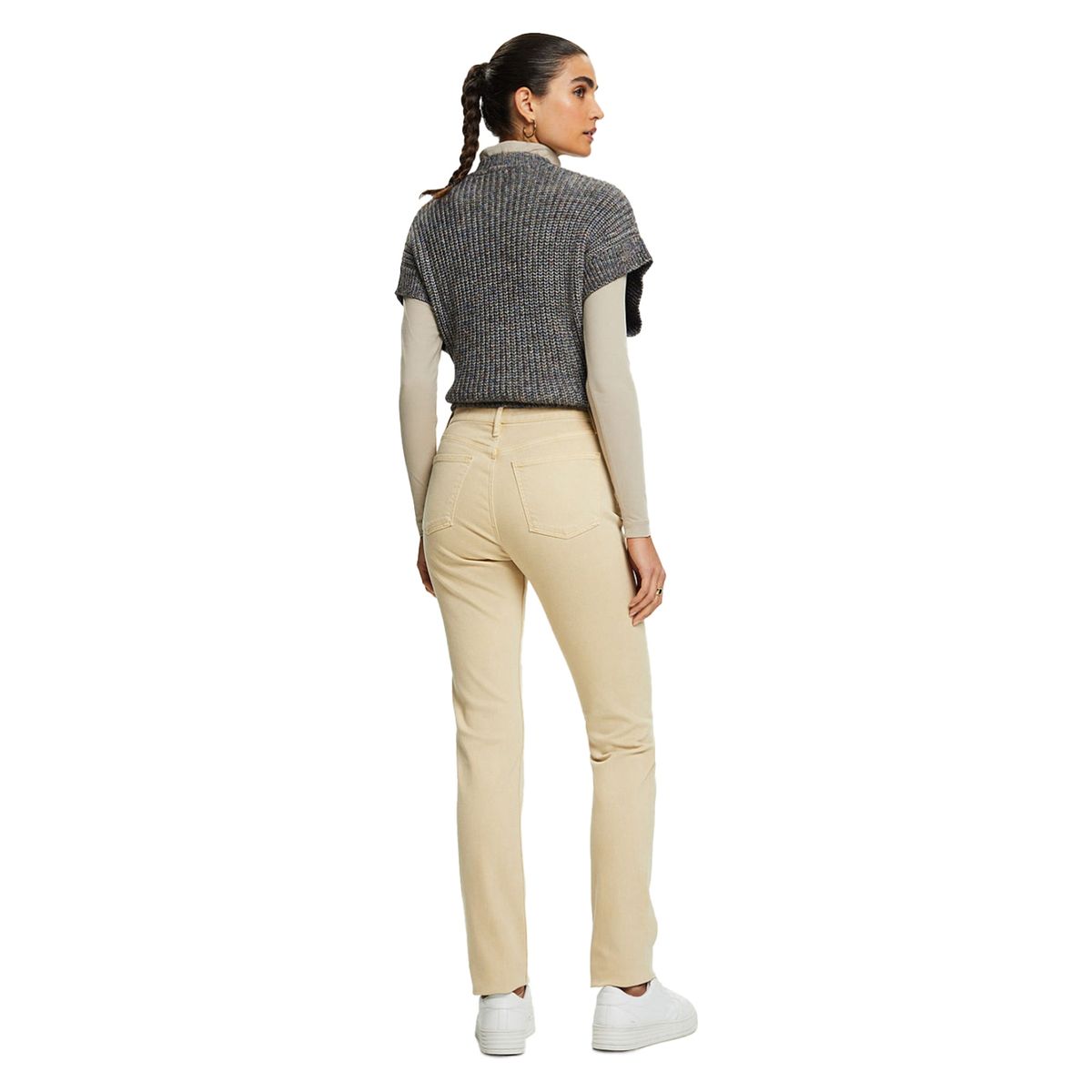 ESPRIT - Pantalón Slim Tiro Medio Mujer Esprit