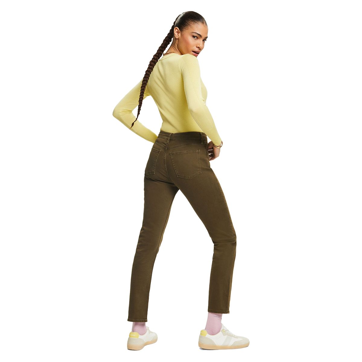 ESPRIT - Pantalón Slim Tiro Medio Mujer Esprit