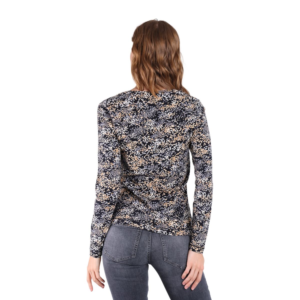 ESPRIT - Polera Manga Larga Algodón Mujer Esprit