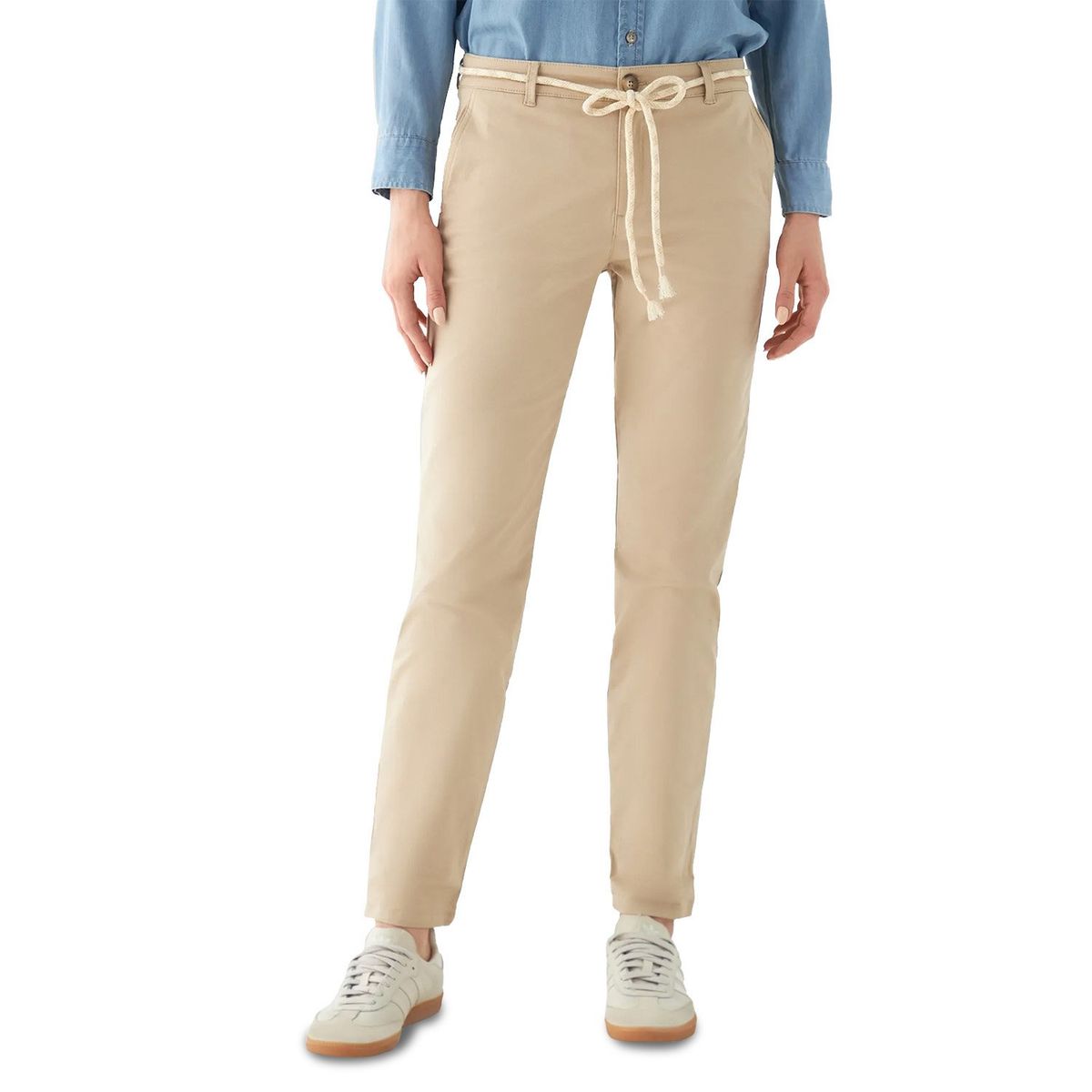 ESPRIT - Pantalón Slim Tiro Medio Mujer Esprit