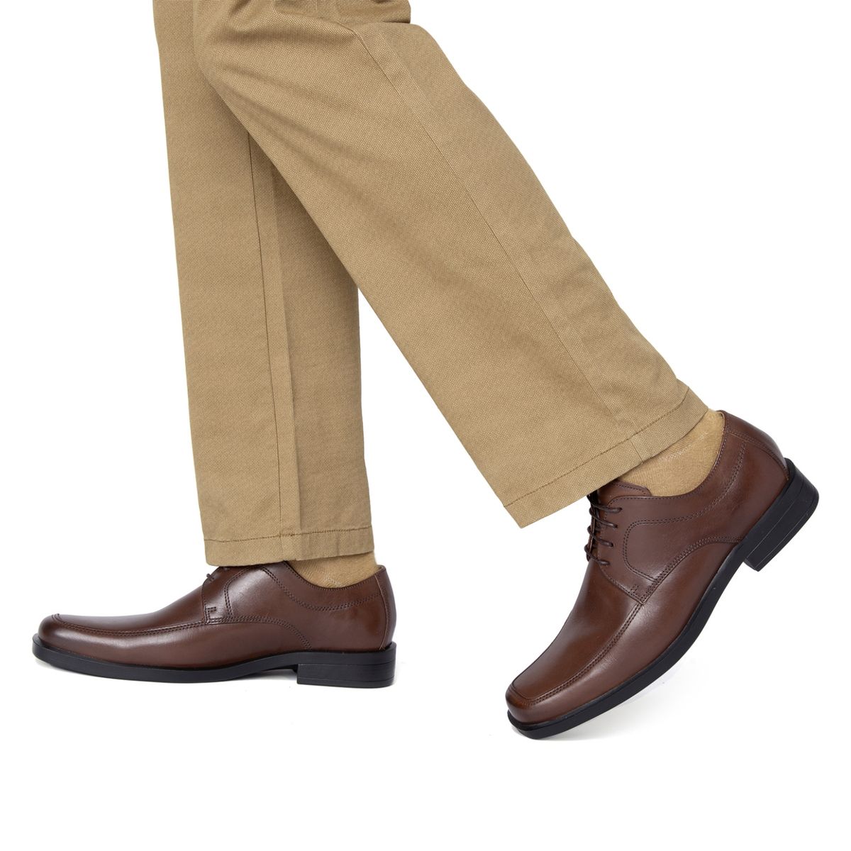 GUANTE - Zapato Formal Hombre Cuero Café Guante