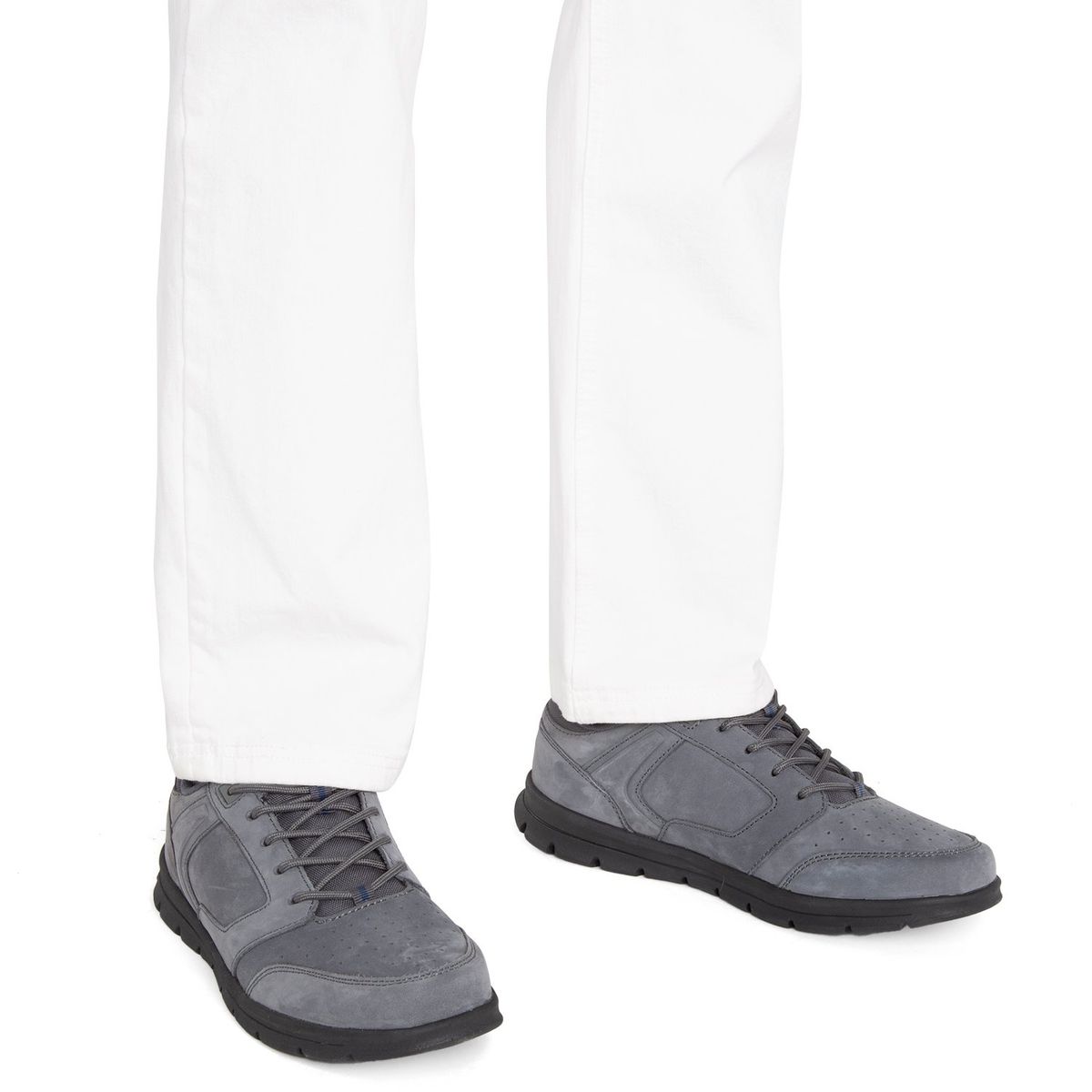 GUANTE - Zapato Casual Hombre Cuero Gris Guante