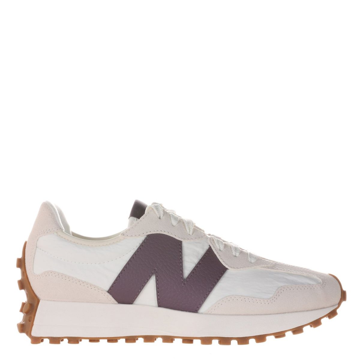 NEW BALANCE - 327 Zapatilla Urbana Mujer Cuero Blanco New Balance