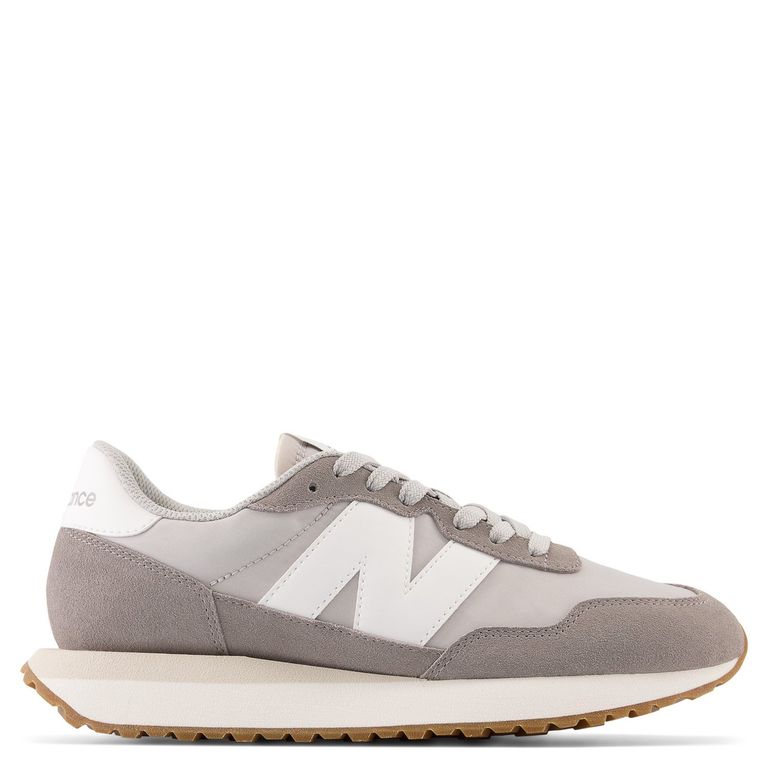 237 Zapatilla Urbana Mujer Cuero Gris