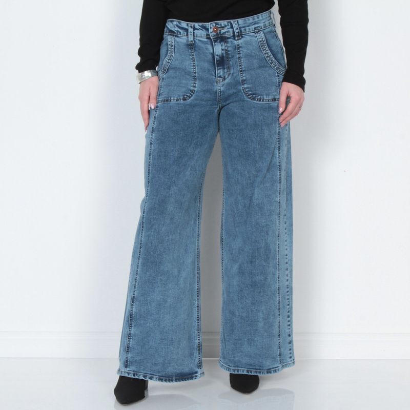 WADOS - Jeans Cargo Tiro Alto Mujer Wados