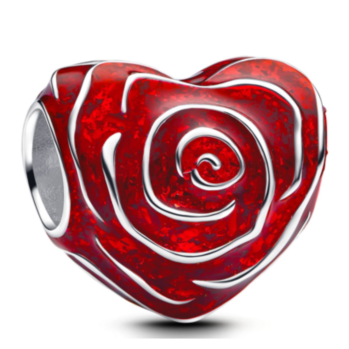PANDORA - Charm Corazón Rosa TU Mujer Pandora