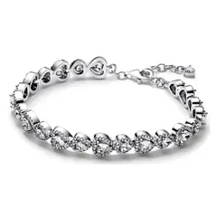 PANDORA - Brazalete Halo Corazones Mujer