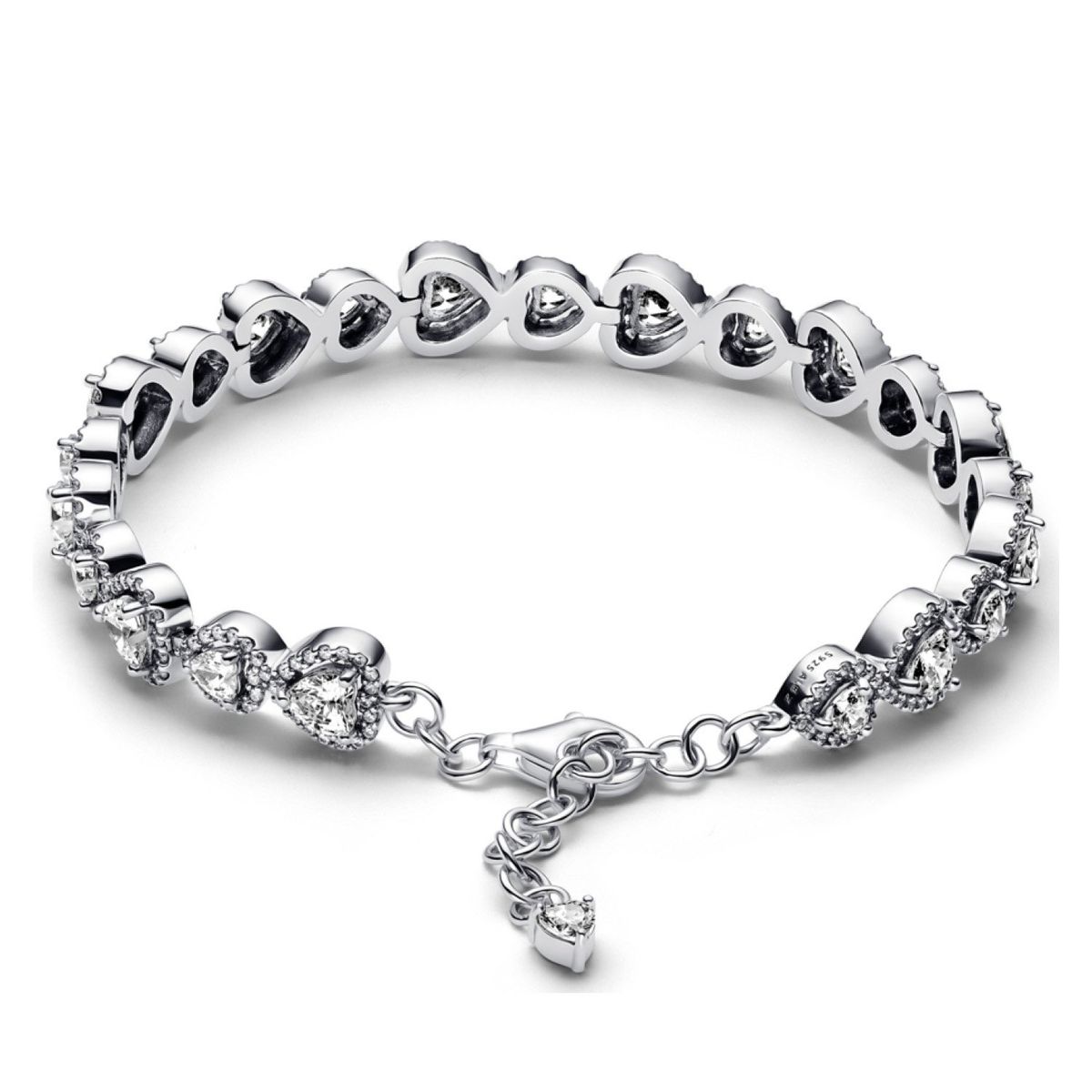 PANDORA - Brazalete Halo Corazones Mujer Pandora