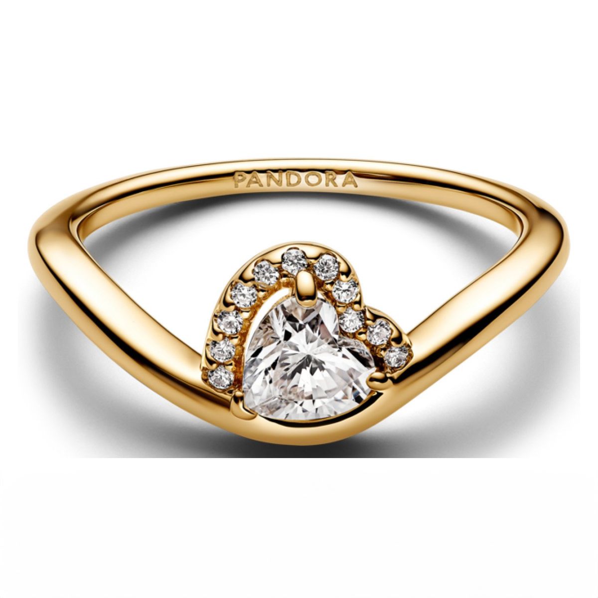 PANDORA - Anillo Corazón Ondulado Mujer Pandora