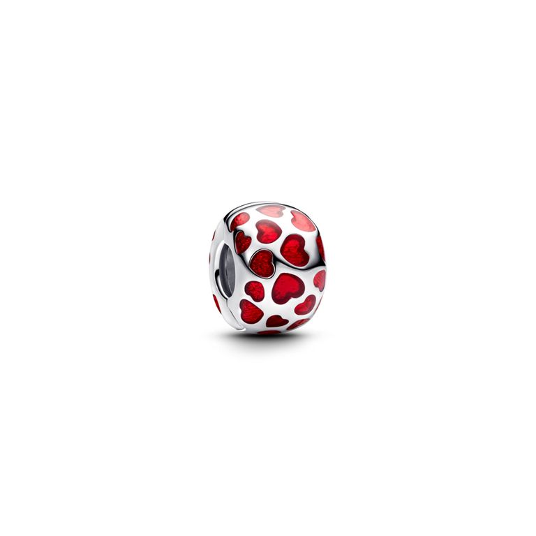 Charm de Clip Redondo Corazones Mujer