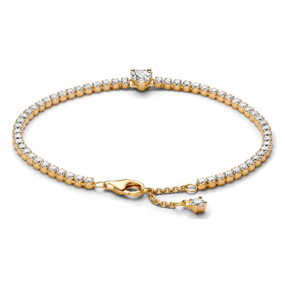 PANDORA - Brazalete Corazón Brillante Mujer Pandora