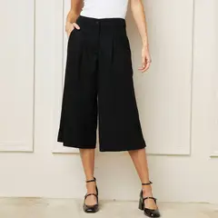 BASEMENT - Pantalón Capri Mujer Tiro Medio