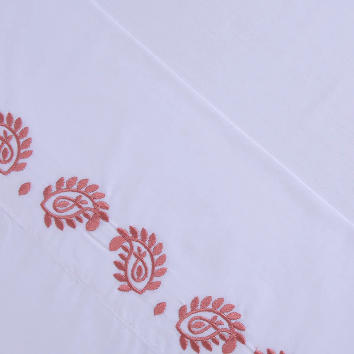 SOHOME - Juego de Sábanas Bordado Flor Rosado 180 Hilos Sohome By Fabrics