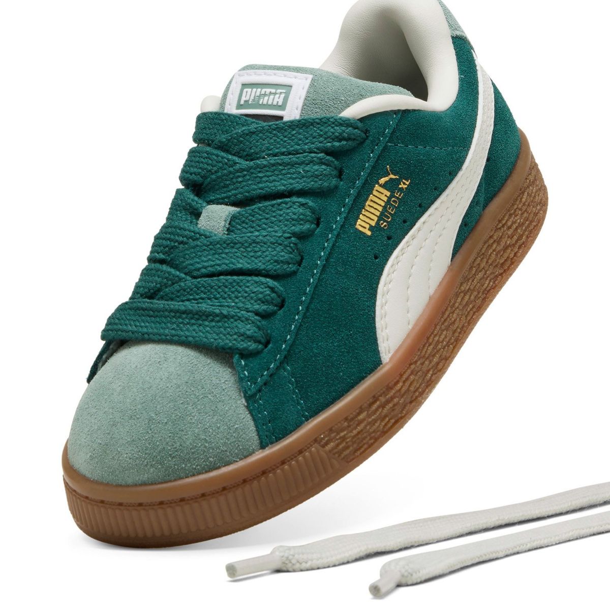 PUMA - Suede XL Zapatilla Urbana Niño Verde (28 a 34) Puma