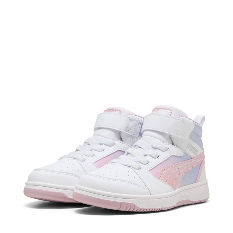 PUMA - Rebound V6 Mid Dreams Zapatilla Urbana Niña Morado (28 a 35) Puma