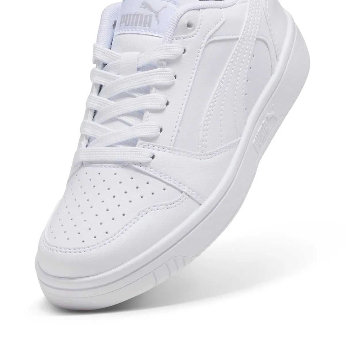 PUMA - Rebound V6 LO Jr Zapatilla Urbana Unisex Blanco Puma