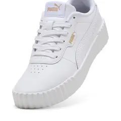 PUMA - Carina 3.0 Jr Zapatilla Urbana Niña Blanco (35.5 a 37.5)