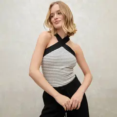 SYBILLA - Body Mujer Rayas Sin Mangas