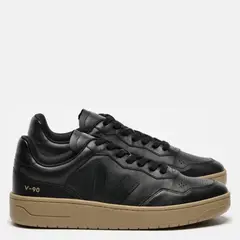 VEJA - V-90 Black B Dune Zapatilla Urbana Hombre Cuero Negro