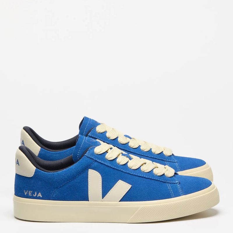 VEJA - Campo Bo Zapatilla Urbana Mujer Cuero Azul Veja