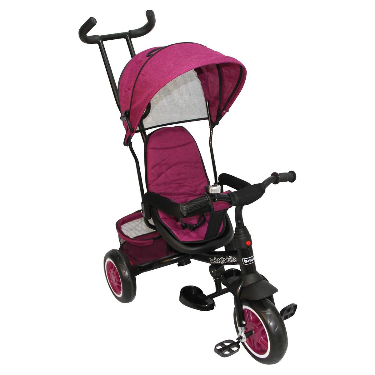 BEBEGLO - Triciclo One Click RS-4045Q Fucsia  Bebeglo