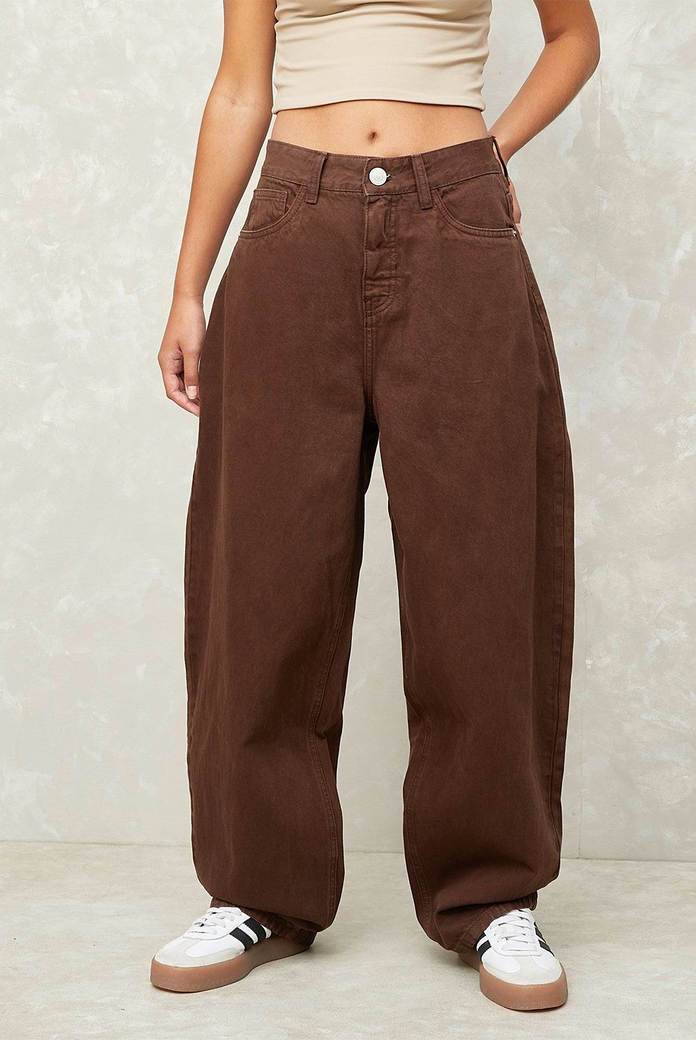SYBILLA - Pantalón Baggy Tiro Medio Mujer Sybilla