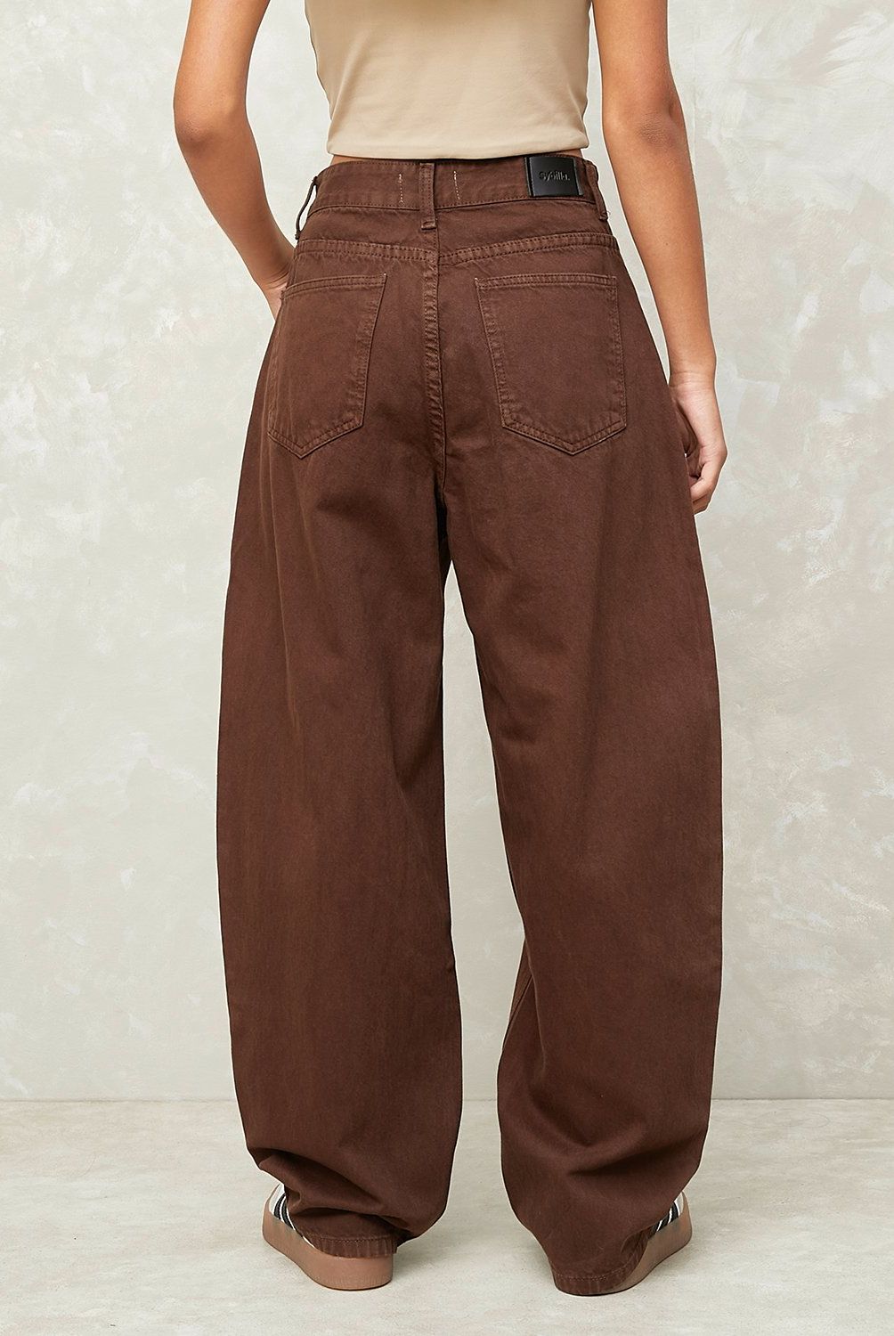 SYBILLA - Pantalón Baggy Tiro Medio Mujer Sybilla