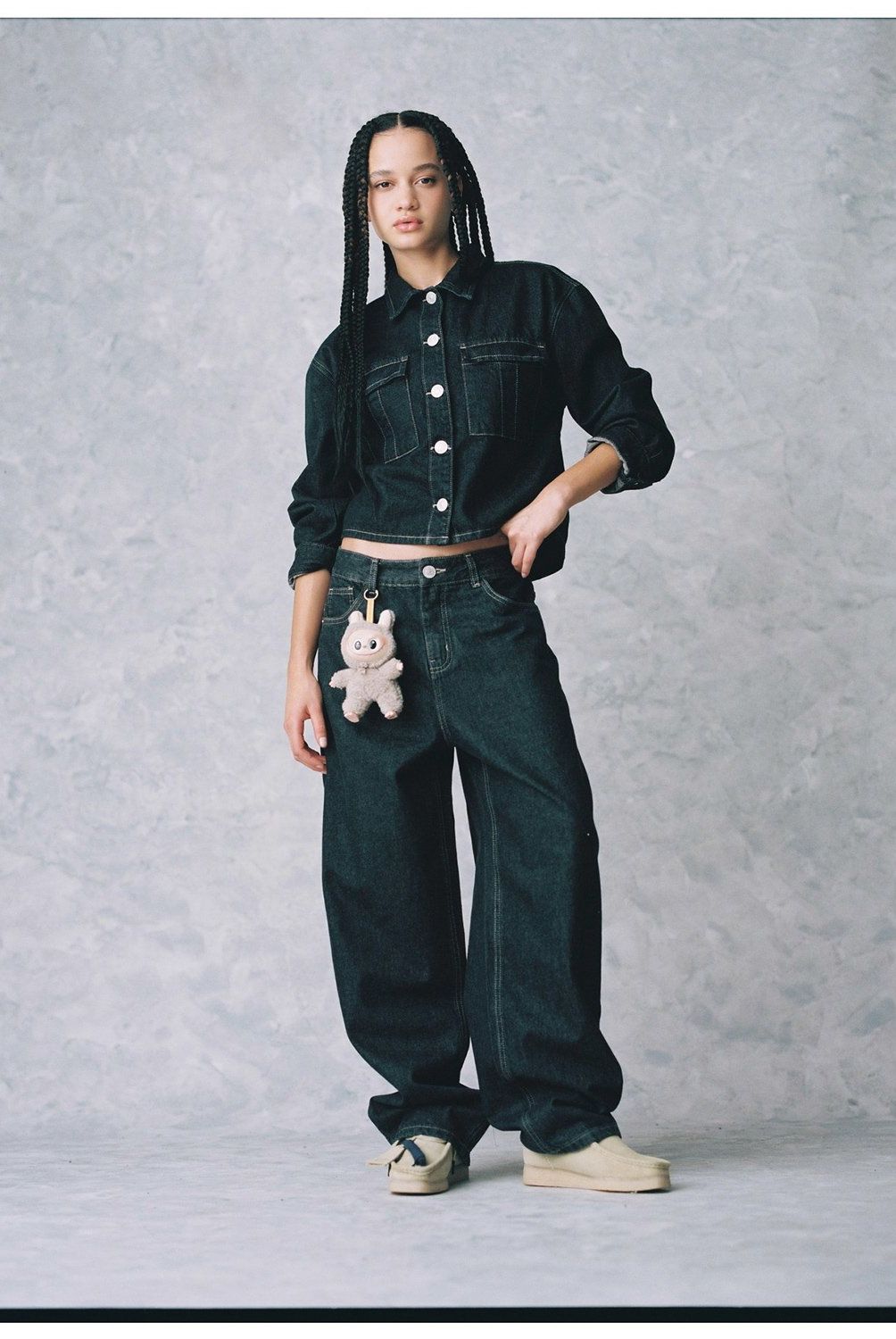 SYBILLA - Pantalón Baggy Tiro Medio Mujer Sybilla