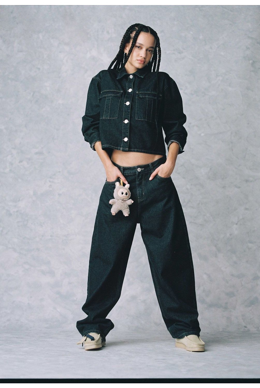 SYBILLA - Pantalón Baggy Tiro Medio Mujer Sybilla