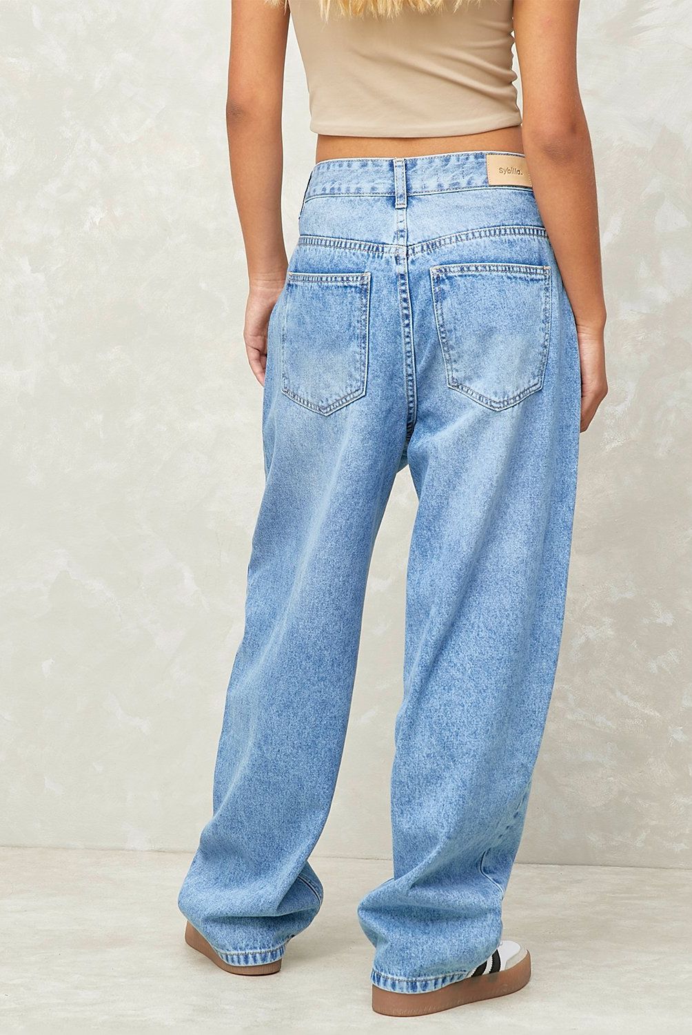 SYBILLA - Pantalón Baggy Tiro Medio Mujer Sybilla
