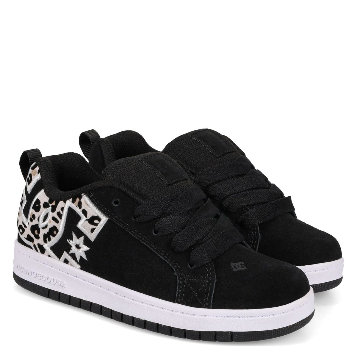 DC SHOES - Court Graffik Zapatilla Urbana Mujer Cuero Negro Dc Shoes
