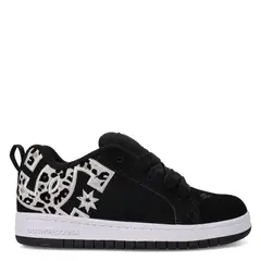 DC SHOES - Court Graffik Zapatilla Urbana Mujer Cuero Negro