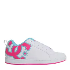 DC SHOES - Court Graffik Zapatilla Urbana Mujer Cuero Blanco