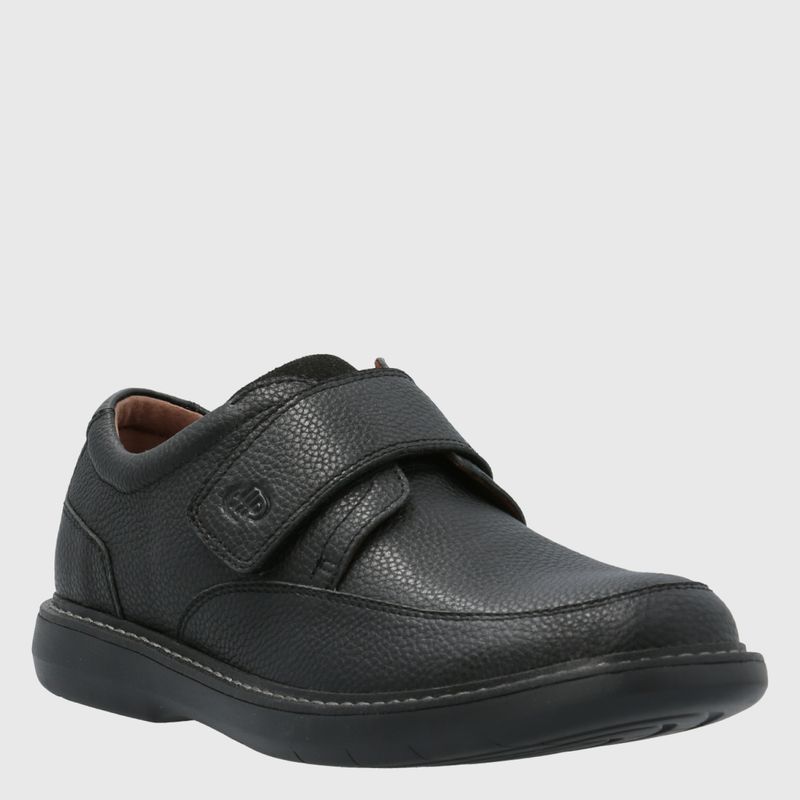 HUSH PUPPIES - Zapatilla Mujer Cuero Negro Hush Puppies