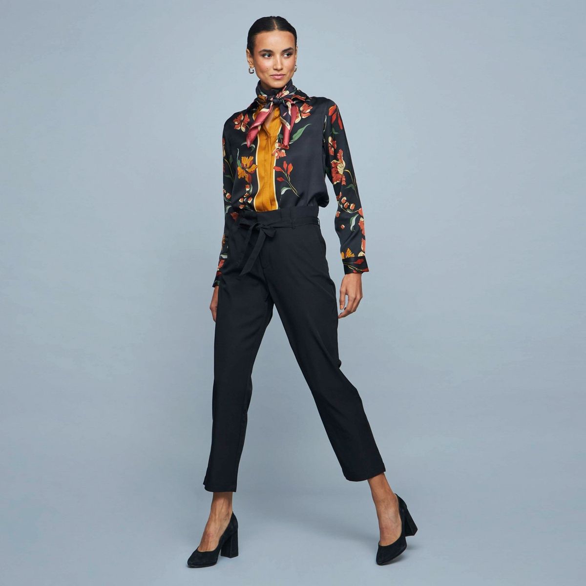 SAVILLE ROW - Pantalón Regular Tiro Medio Mujer Saville Row