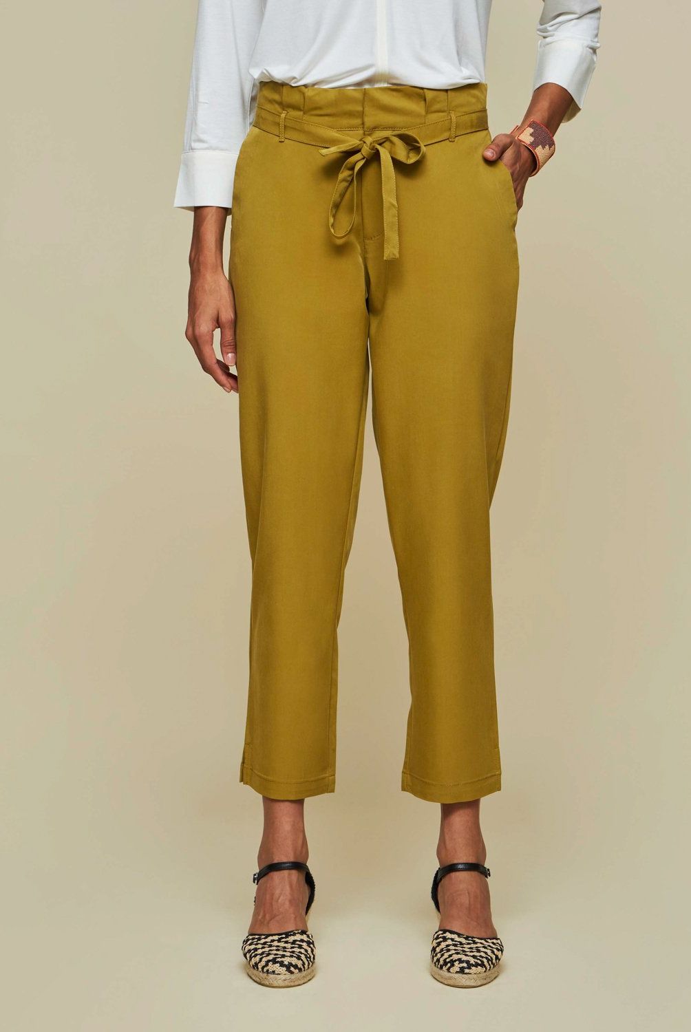 SAVILLE ROW - Pantalón Regular Tiro Medio Mujer Saville Row