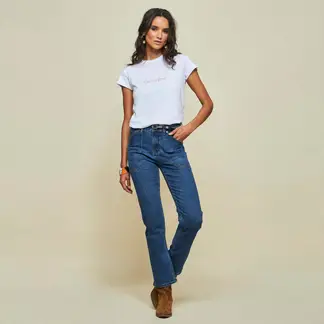 SAVILLE ROW - Jeans Regular Tiro Medio Mujer