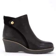 GACEL - Botín Mujer Cuero Negro