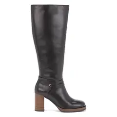GACEL - Bota Mujer Cuero Negro