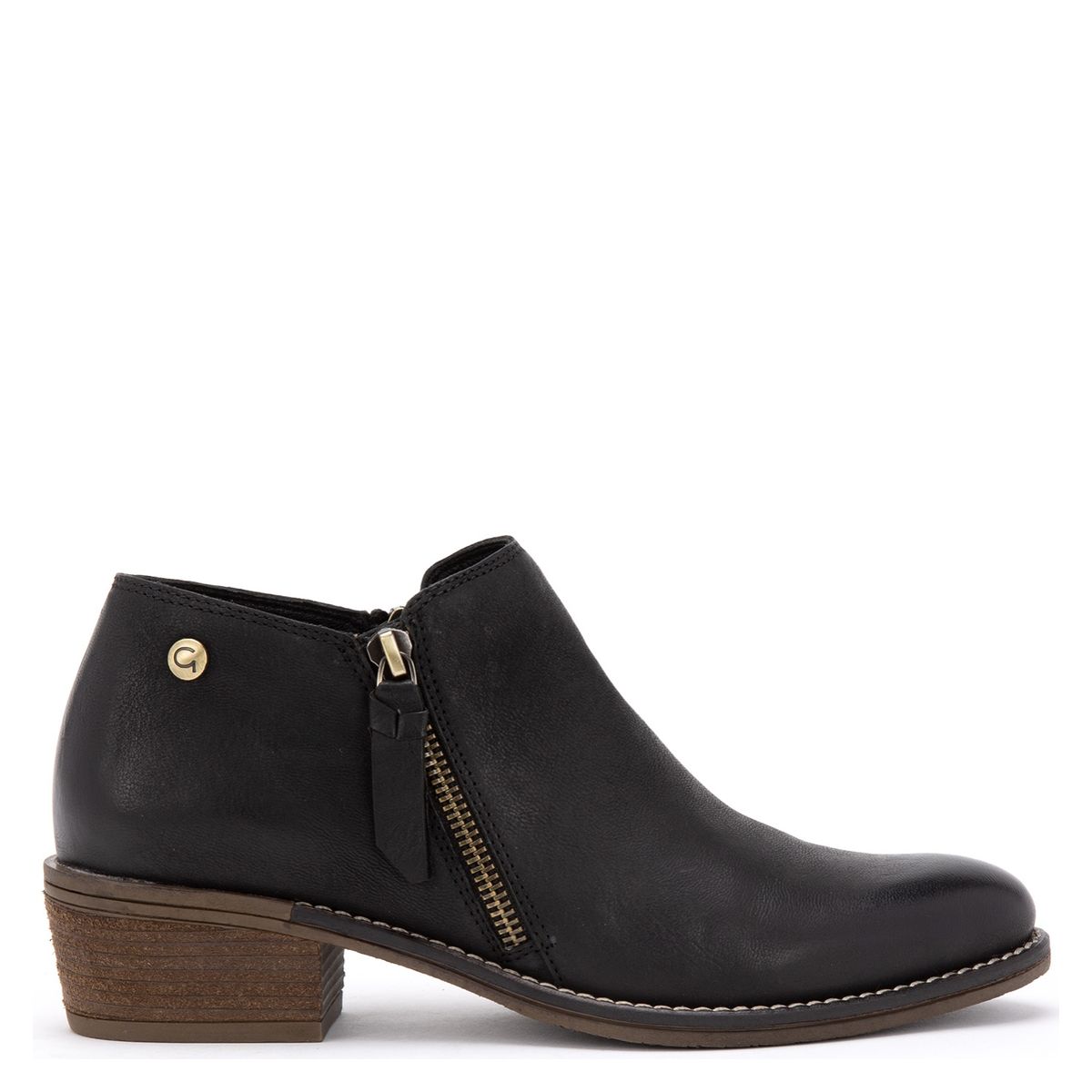 GACEL - Botín Mujer Cuero Negro Gacel