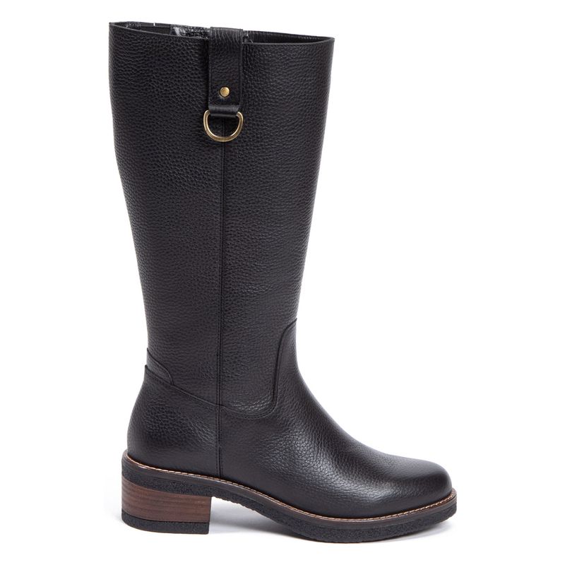 GACEL - Bota Mujer Cuero Negro Gacel