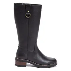 GACEL - Bota Mujer Cuero Negro