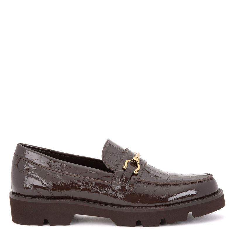 GACEL - Mocasin Mujer Cuero Café Gacel