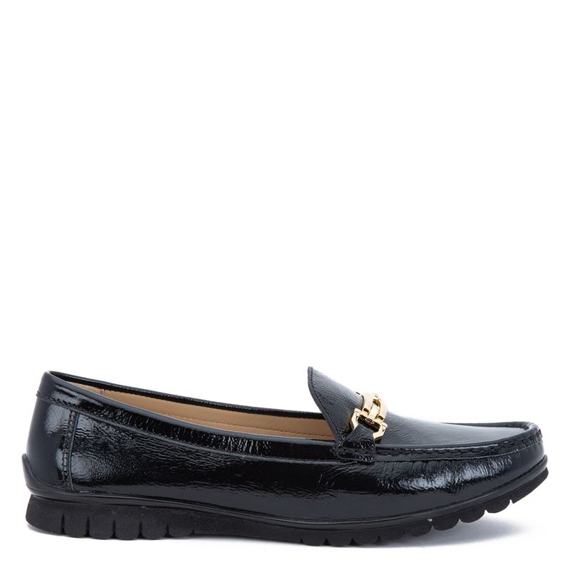 GACEL - Mocasin Mujer Cuero Negro Gacel